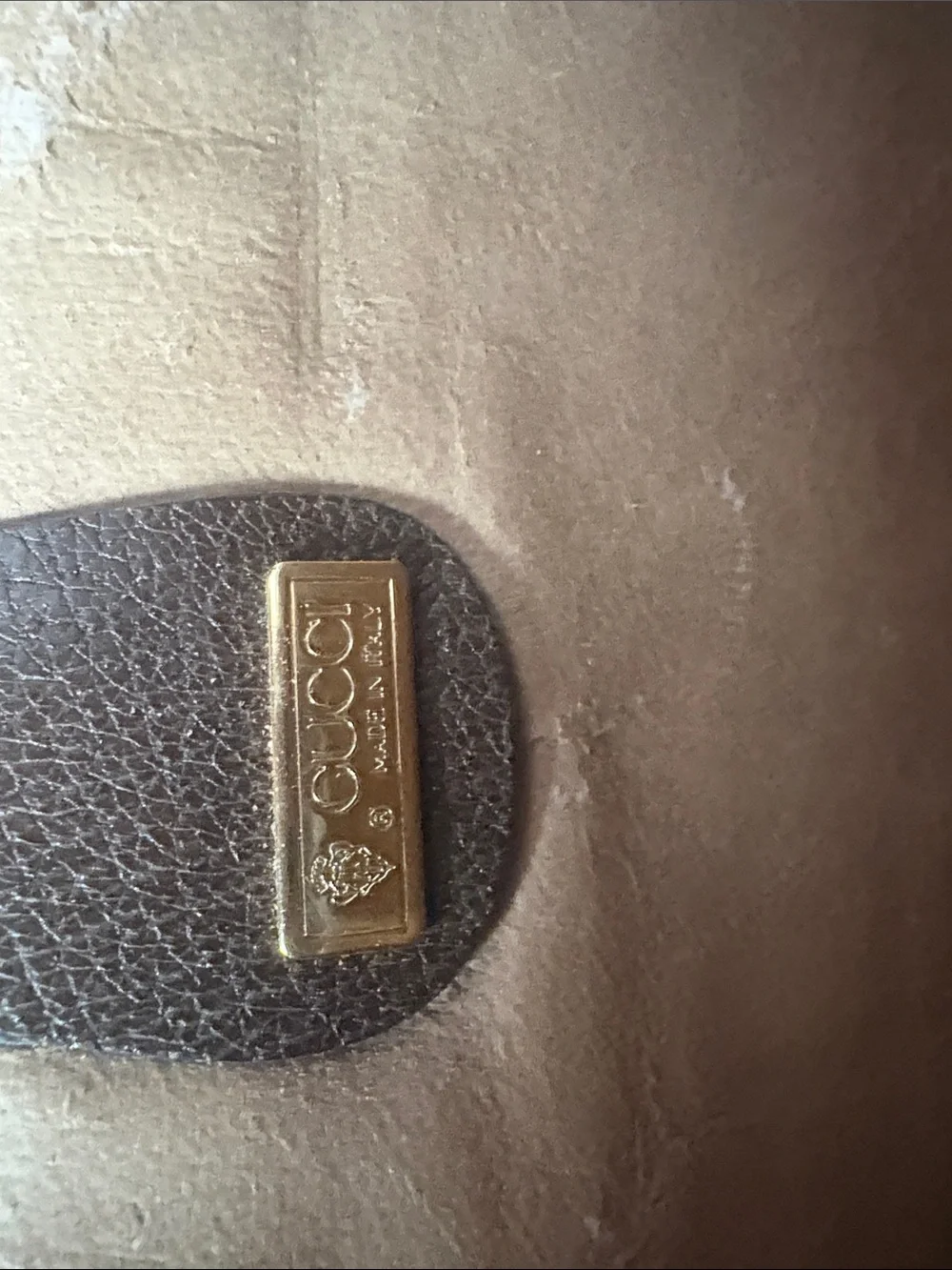 GUCCI VINTAGE Brown Patterned ATTACHE Briefcase Bag
